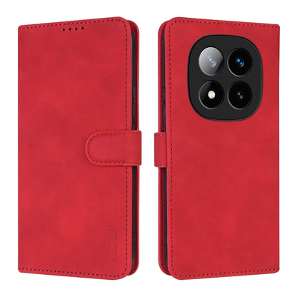 For Redmi Note 14 Pro+ 5G AZNS Skin Feel Calf Texture Flip Leather Phone Case(Red)