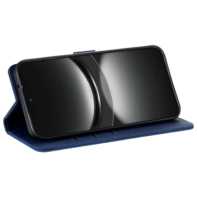 For Redmi K80 AZNS Skin Feel Calf Texture Flip Leather Phone Case(Blue)