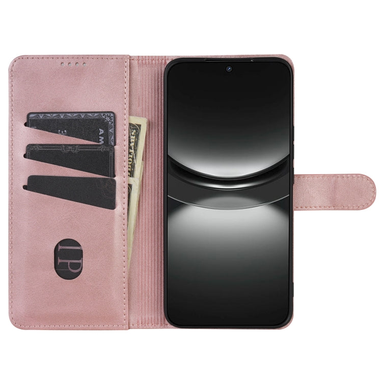 For Redmi K80 AZNS Skin Feel Calf Texture Flip Leather Phone Case(Rose Gold)