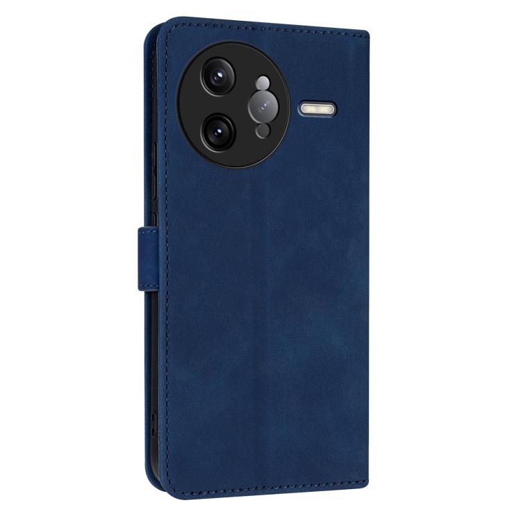 For Redmi K80 Pro AZNS Skin Feel Calf Texture Flip Leather Phone Case(Blue)