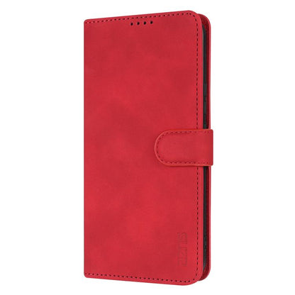For Redmi K80 Pro AZNS Skin Feel Calf Texture Flip Leather Phone Case(Red)