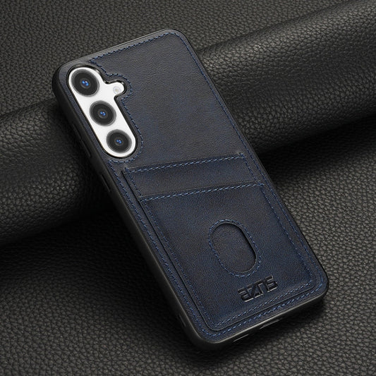 For Samsung Galaxy S24 5G AZNS K1 Series Card Slot Business Phone Case(Blue)