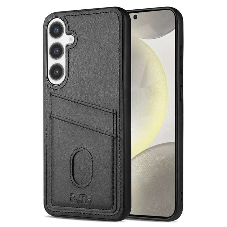 Pour Samsung Galaxy S24+ 5G AZNS K1 Series Étui de téléphone professionnel avec fente pour carte (Noir)