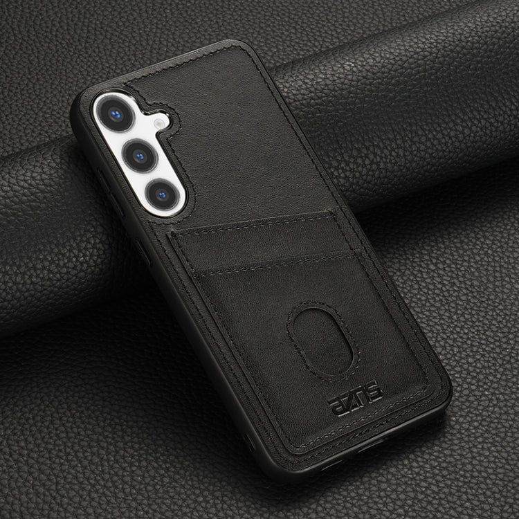 Pour Samsung Galaxy S24+ 5G AZNS K1 Series Étui de téléphone professionnel avec fente pour carte (Noir)