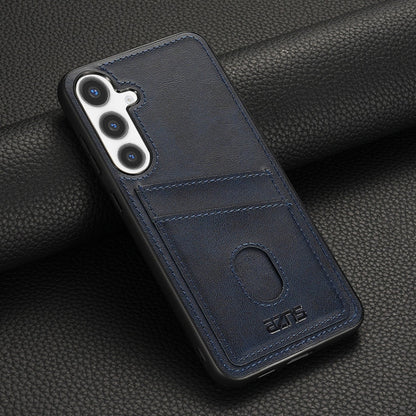 For Samsung Galaxy S24+ 5G AZNS K1 Series Card Slot Business Phone Case(Blue)