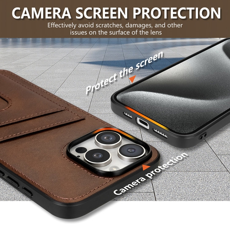 For iPhone 16 Pro Max AZNS K1 Series Card Slot Business Phone Case(Black)