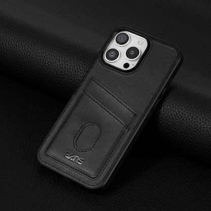 Pour iPhone 16 Pro, étui de téléphone professionnel AZNS K1 Series avec fente pour carte (noir)