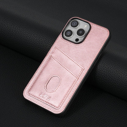 Pour iPhone 16 Pro AZNS K1 Series Étui de téléphone professionnel avec fente pour carte (Rose)