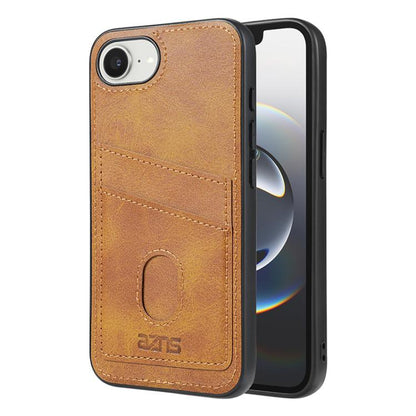 For iPhone 17e / 16e AZNS K1 Series Card Slot Business Phone Case(Yellow)