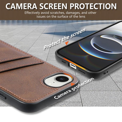 For iPhone 17e / 16e AZNS K1 Series Card Slot Business Phone Case(Yellow)