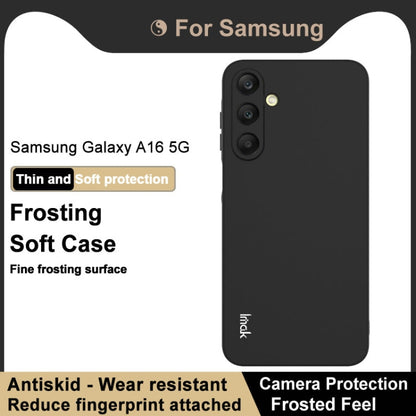 For Samsung Galaxy A16 4G / 5G IMAK UC-3 Series Shockproof Frosted TPU Phone Case(Black)