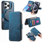 For iPhone 16 Pro Max CaseNeo MagSafe RFID Anti-theft Retro Leather Phone Case(Blue)