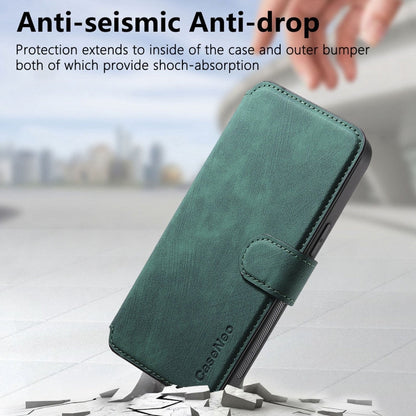 For iPhone 16 Pro CaseNeo MagSafe RFID Anti-theft Retro Leather Phone Case(Green)