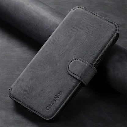 For iPhone 15 CaseNeo MagSafe RFID Anti-theft Retro Leather Phone Case(Black)