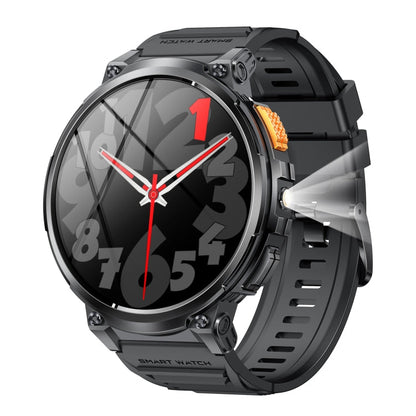 Montre Intelligente LEMFO K66 1,85 pouces avec Appel Bluetooth, Prise en Charge de la Fréquence Cardiaque / de l'Oxygène Sanguin (Noir)
