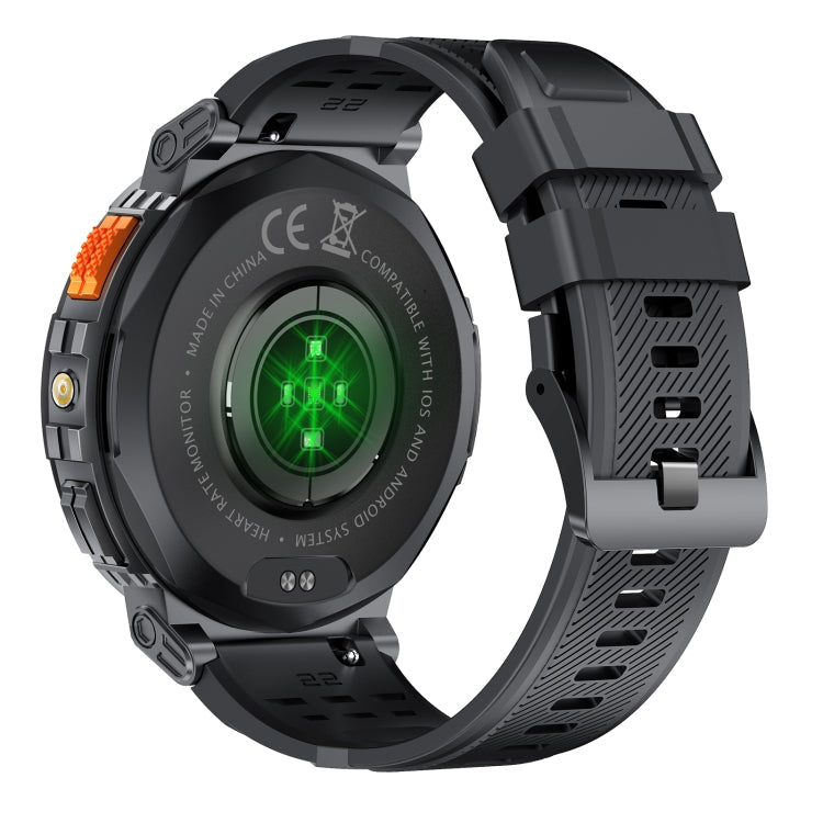 Montre Intelligente LEMFO K66 1,85 pouces avec Appel Bluetooth, Prise en Charge de la Fréquence Cardiaque / de l'Oxygène Sanguin (Noir)