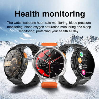 Montre Intelligente LEMFO K66 1,85 pouces avec Appel Bluetooth, Prise en Charge de la Fréquence Cardiaque / de l'Oxygène Sanguin (Noir)