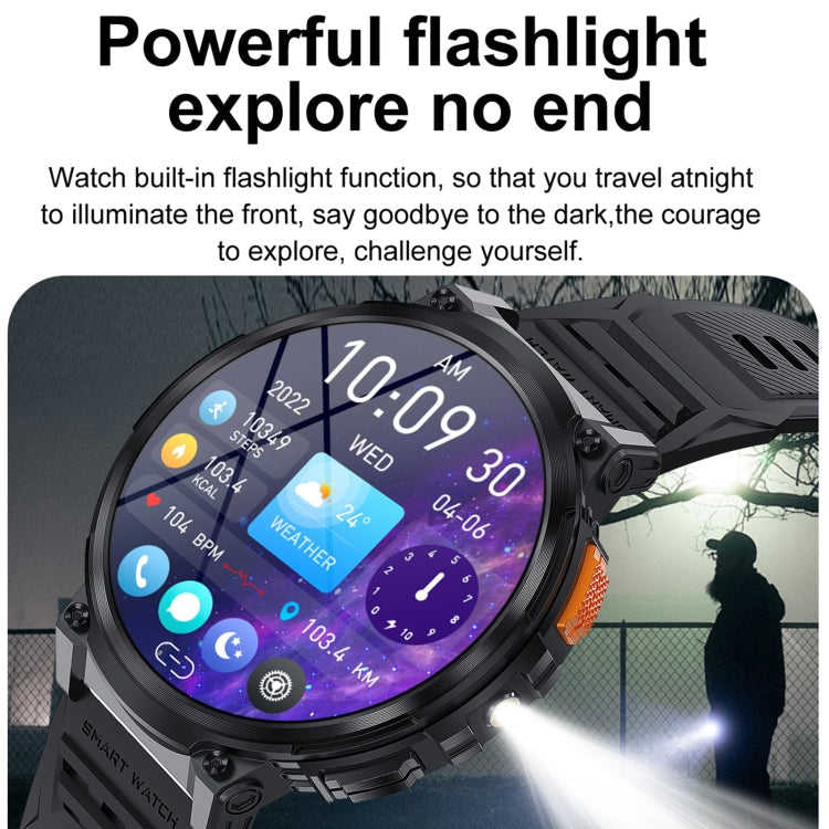 Montre Intelligente LEMFO K66 1,85 pouces avec Appel Bluetooth, Prise en Charge de la Fréquence Cardiaque / de l'Oxygène Sanguin (Noir)