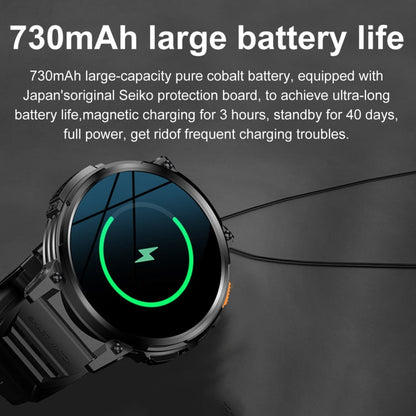 Montre Intelligente LEMFO K66 1,85 pouces avec Appel Bluetooth, Prise en Charge de la Fréquence Cardiaque / de l'Oxygène Sanguin (Noir)