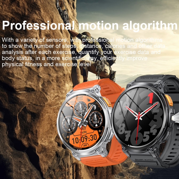 Montre Intelligente LEMFO K66 1,85 pouces avec Appel Bluetooth, Prise en Charge de la Fréquence Cardiaque / de l'Oxygène Sanguin (Noir)