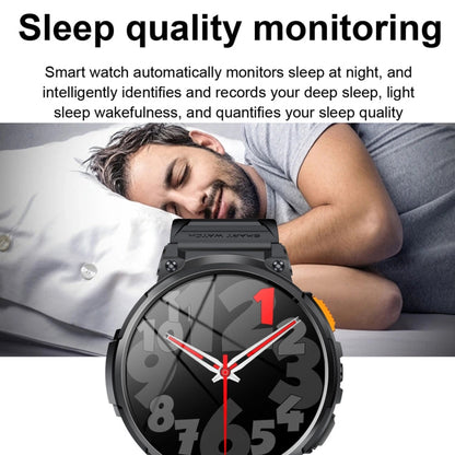Montre Intelligente LEMFO K66 1,85 pouces avec Appel Bluetooth, Prise en Charge de la Fréquence Cardiaque / de l'Oxygène Sanguin (Noir)