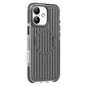 For iPhone 16 Mutural Corrugated Texture Magsafe Magnetic Shockproof Phone Case(Dark Grey)