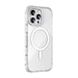 For iPhone 16 Pro Mutural Blink Series Glitter Edge MagSafe Magnetic Phone Case(White)