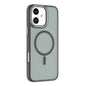 For iPhone 16 Mutural Skin Feel Series Frosted MagSafe Magnetic Phone Case(Black)