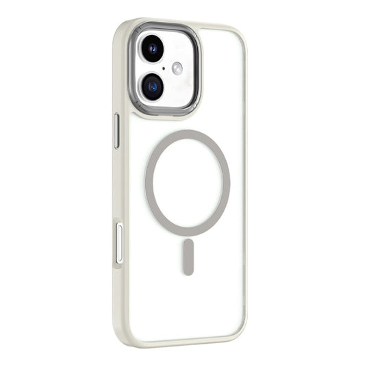 For iPhone 16 Mutural Skin Feel Series Frosted MagSafe Magnetic Phone Case(Grey)
