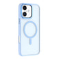 Pour iPhone 16 Coque de téléphone magnétique MagSafe dépolie de la série Mutural Skin Feel (Bleu clair)