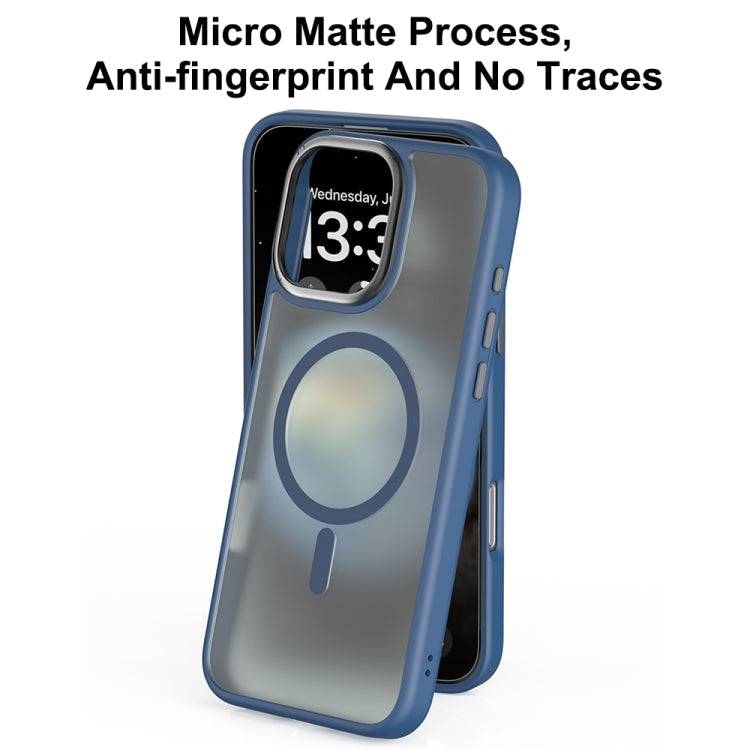 For iPhone 16 Mutural Skin Feel Series Frosted MagSafe Magnetic Phone Case(Grey)