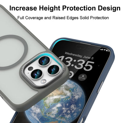 For iPhone 16 Pro Mutural Skin Feel Series Frosted MagSafe Magnetic Phone Case(Grey)