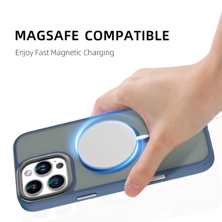 For iPhone 16 Mutural Skin Feel Series Frosted MagSafe Magnetic Phone Case(Grey)