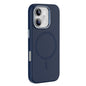For iPhone 16 Mutural Karen Series Liquid Silicone MagSafe Magnetic Phone Case(Navy Blue)