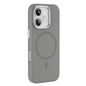 For iPhone 16 Mutural Karen Series Liquid Silicone MagSafe Magnetic Phone Case(Grey)