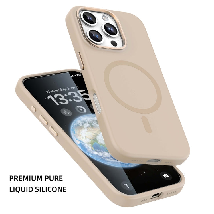 For iPhone 16 Pro Mutural Karen Series Liquid Silicone MagSafe Magnetic Phone Case(Black)