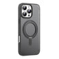 For iPhone 16 Pro Max Mutural Armor Series MagSafe Magnetic Holder Phone Case(Black)