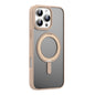 For iPhone 16 Pro Mutural Armor Series MagSafe Magnetic Holder Phone Case(Desert Gold)
