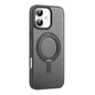 For iPhone 16 Mutural Armor Series MagSafe Magnetic Holder Phone Case(Black)