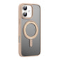 For iPhone 16 Mutural Armor Series MagSafe Magnetic Holder Phone Case(Desert Gold)