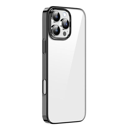 For iPhone 16 Pro Max Mutural Jiantou Series Electroplating Hybrid PC Phone Case(Black)