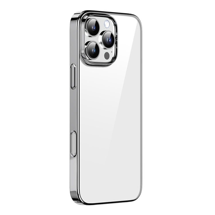 For iPhone 16 Pro Max Mutural Jiantou Series Electroplating Hybrid PC Phone Case(Grey)