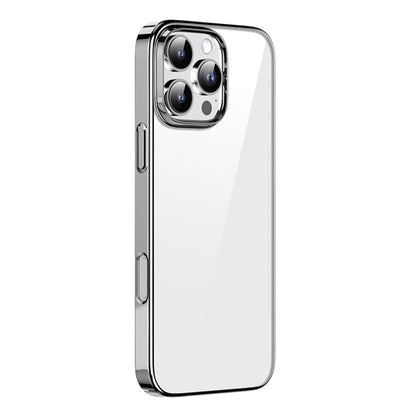 For iPhone 16 Pro Mutural Jiantou Series Electroplating Hybrid PC Phone Case(Grey)