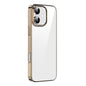 For iPhone 16 Mutural Jiantou Series Electroplating Hybrid PC Phone Case(Mocha Gold)