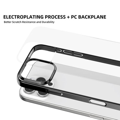 For iPhone 16 Pro Max Mutural Jiantou Series Electroplating Hybrid PC Phone Case(Mocha Gold)