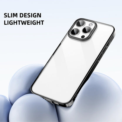 For iPhone 16 Pro Mutural Jiantou Series Electroplating Hybrid PC Phone Case(Grey)