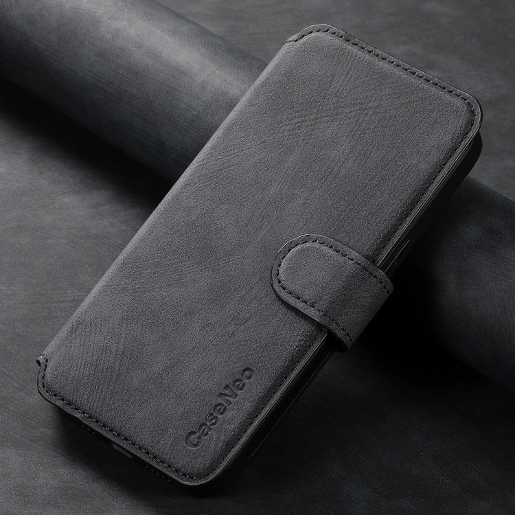 For Motorola Moto E30 / E20 CaseNeo MagSafe RFID Anti-theft Retro Leather Phone Case(Black)