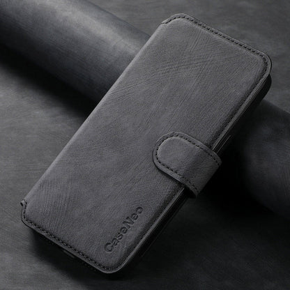 For Motorola Moto E30 / E20 CaseNeo MagSafe RFID Anti-theft Retro Leather Phone Case(Black)