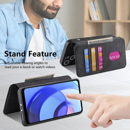 For Motorola Moto E30 / E20 CaseNeo MagSafe RFID Anti-theft Retro Leather Phone Case(Black)