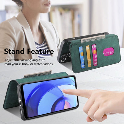 For Motorola Moto E30 / E20 CaseNeo MagSafe RFID Anti-theft Retro Leather Phone Case(Green)